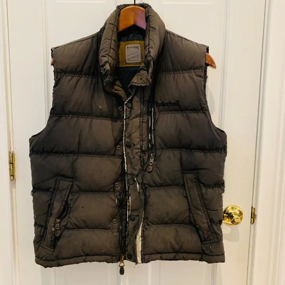 Vintage Heavily Distressed Timberland Vest Size Medium - Picture 1 of 6